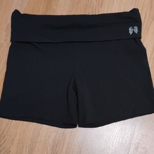 Victoria's Secret Black Athletic Shorts with Stretchy Comfort